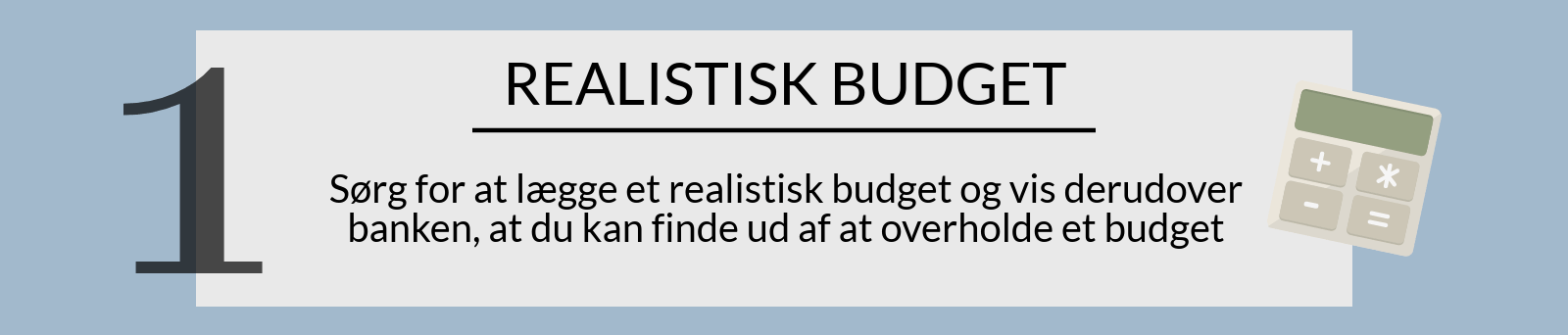 Realistisk budget