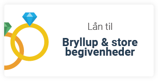 Lån penge til bryllup og store begivenheder