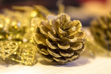 9. Gold Pine Cone